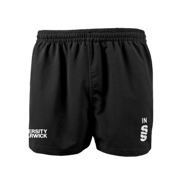 University of Warwick - Premier Rugby Short Black - Unisex Fit